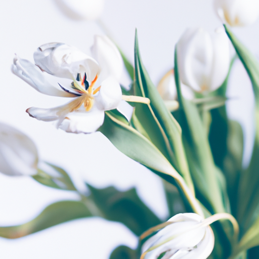 Tulpe-4 Weiße Tulpen